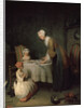 Grace Before Dinner (Le Bénédicité), 1744. by Jean-Simeon Chardin