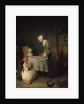 Grace Before Dinner (Le Bénédicité), 1744. by Jean-Simeon Chardin