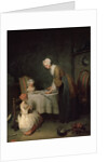 Grace Before Dinner (Le Bénédicité), 1744. by Jean-Simeon Chardin