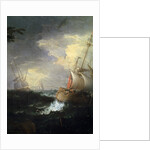 Stormy sea, c1700-1750. (Detail). by Leonardo Coccorante