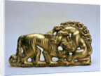 Animals fighting (Belt buckle), 7th century BC by Unknown