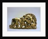 Animals fighting (Belt buckle), 7th century BC by Unknown