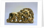 Animals fighting (Belt buckle), 7th century BC by Unknown