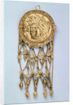 Pendant with Head of Athena Parthenos, early 4th century BC by Unknown