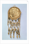 Pendant with Head of Athena Parthenos, early 4th century BC by Unknown