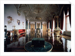 The Malachite Hall of the Winter Palace, 1837-1839. by Andrei Ivanovich Stakenschneider