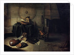 Melancholy II (Scientist in his studio), Dutch painting of 17th century by Isaak de Jouderville