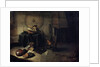 Melancholy II (Scientist in his studio), Dutch painting of 17th century by Isaak de Jouderville