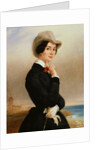 Portrait of the actress of the Imperial theatre Vera Samoylova, 1840s. by Eugene Pluchart