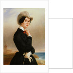 Portrait of the actress of the Imperial theatre Vera Samoylova, 1840s. by Eugene Pluchart