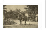 Russian author Leo Tolstoy riding in Yasnaya Polyana, near Tula, Russia, 1900 by Sophia Tolstaya