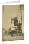Russian author Leo Tolstoy with a bicycle, Russia, 1890s by Sophia Tolstaya