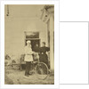 Russian author Leo Tolstoy with a bicycle, Russia, 1890s by Sophia Tolstaya