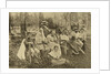 Russian author Leo Tolstoy with guests, Yasnaya Polyana, near Tula, Russia, 1895. by Sophia Tolstaya