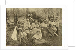 Russian author Leo Tolstoy with guests, Yasnaya Polyana, near Tula, Russia, 1895. by Sophia Tolstaya
