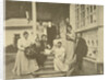 Russian author Leo Tolstoy with family on his wifes birthday, Russia, 1900s by Sophia Tolstaya