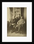 Russian author Leo Tolstoy with politician Mikhail Stakhovich and Mikhail Sukhotin, Russia, 1900s by Sophia Tolstaya