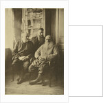 Russian author Leo Tolstoy with politician Mikhail Stakhovich and Mikhail Sukhotin, Russia, 1900s by Sophia Tolstaya