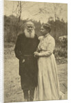 Russian author Leo Tolstoy and his wife, Sophia, Russia, 23 September 1910. by Sophia Tolstaya