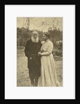Russian author Leo Tolstoy and his wife, Sophia, Russia, 23 September 1910. by Sophia Tolstaya