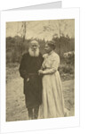 Russian author Leo Tolstoy and his wife, Sophia, Russia, 23 September 1910. by Sophia Tolstaya