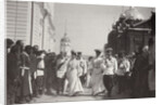 The Russian royal family visiting Sarov Monastery, Russia, 1903 by K von Hahn
