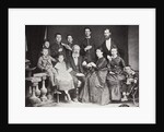 The family of Russian author and playwright Anton Chekhov, Taganrog, Russia, 1874 by S Isakovich