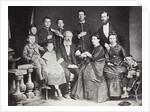The family of Russian author and playwright Anton Chekhov, Taganrog, Russia, 1874 by S Isakovich