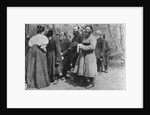 Landowner giving the Paschal greeting to her peasants, Russia, 1890s by Unknown