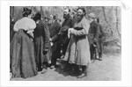 Landowner giving the Paschal greeting to her peasants, Russia, 1890s by Unknown