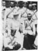 Tsar Nicholas II and Tsarina Alexandra Fyodorovna of Russia with a group of army officers, c1904 by Unknown