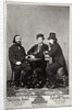 Violinist Johann Pickel with composers Eduard Nápravník and Anatoly Lyadov, 19th century by Unknown