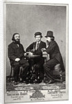 Violinist Johann Pickel with composers Eduard Nápravník and Anatoly Lyadov, 19th century by Unknown