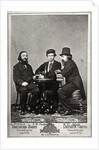 Violinist Johann Pickel with composers Eduard Nápravník and Anatoly Lyadov, 19th century by Unknown