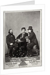 Violinist Johann Pickel with composers Eduard Nápravník and Anatoly Lyadov, 19th century by Unknown