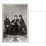 Violinist Johann Pickel with composers Eduard Nápravník and Anatoly Lyadov, 19th century by Unknown
