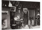 Russian author Anton Chekhov in his studio, Yalta, Crimea, Russia, 1901 by Leonid Sredin