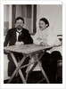 Anton Chekhov and Maxim Gorky, Russian authors, 1900. by Leonid Sredin