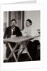 Anton Chekhov and Maxim Gorky, Russian authors, 1900. by Leonid Sredin