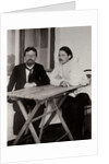 Anton Chekhov and Maxim Gorky, Russian authors, 1900. by Leonid Sredin