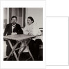 Anton Chekhov and Maxim Gorky, Russian authors, 1900. by Leonid Sredin
