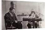 Leo Tolstoy and Anton Chekhov, Russian authors, 1902 by Sophia Tolstaya