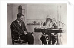 Leo Tolstoy and Anton Chekhov, Russian authors, 1902 by Sophia Tolstaya