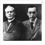 Russian conductor Alexander Siloti and composer Sergei Rachmaninov, early 20th century by Unknown