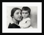 Nadezhda Alliluyeva, second wife of Josef Stalin, and their daughter Svetlana Alliluyeva, 1927 by Unknown
