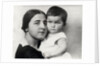Nadezhda Alliluyeva, second wife of Josef Stalin, and their daughter Svetlana Alliluyeva, 1927 by Unknown