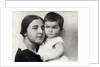 Nadezhda Alliluyeva, second wife of Josef Stalin, and their daughter Svetlana Alliluyeva, 1927 by Unknown