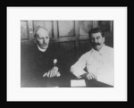 Soviet leader Josef Stalin with French writer Romain Rolland, Moscow, USSR, 28 June 1935 by Unknown