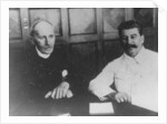 Soviet leader Josef Stalin with French writer Romain Rolland, Moscow, USSR, 28 June 1935 by Unknown