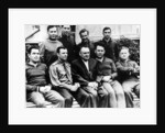 Russian rocket engineer Sergey Korolyov with cosmonauts, Crimea, USSR, c1960 by Unknown